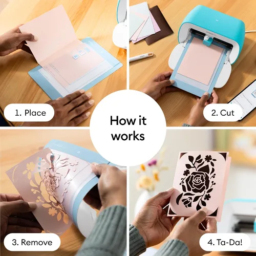 Miniatura 5 de Cricut® Joy™ Tapete para Tarjetas (3 unidades), Tapete de Corte Reutilizable de 4.5 x 6.25 pulgadas para Manualidades con Película Protectora