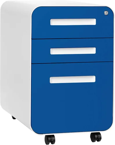 Miniatura 12 de Laura Davidson Furniture Stockpile Archivador de 3 Cajones con Cerradura - Archivador de Metal Bajo Escritorio de Oficina, Carpetas de Archivo
