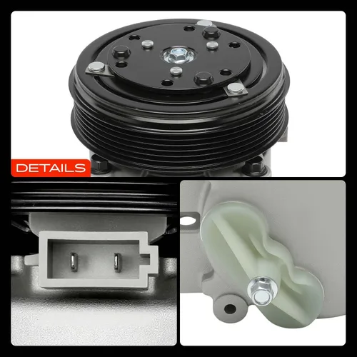 Miniatura 9 de A-Premium Compresor de aire acondicionado de CA con embrague compatible con Ford Ranger 2.3L 2001-2011 y Mazda B2300 2.3L 2001-2009, B4000 4.0L