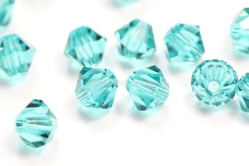 Miniatura 43 de 100 piezas auténticas Preciosa de 3 mm (0,12 pulgadas) cuentas sueltas de cristal bicono facetado pequeño amatista púrpura compatibles con cristales