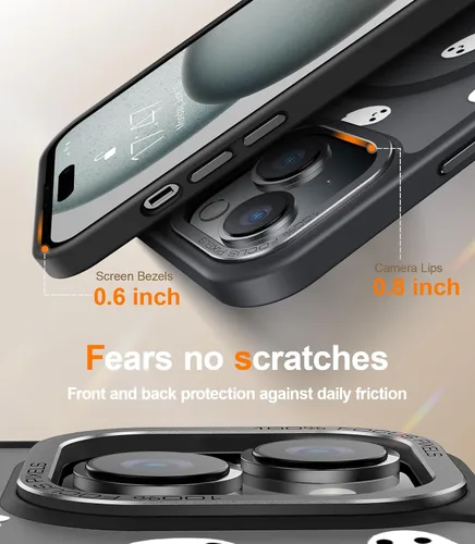 Miniatura 299 de Goodon para iPhone 15 Pro Max con protector de pantalla de privacidad, compatible con Magsafe, funda translúcida mate a prueba de golpes - Linda
