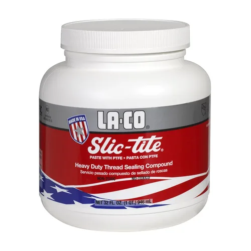 Miniatura 3 de LA-CO 42014 Slic-Tite - Pasta selladora de rosca prémium con PTFE, temperatura de -50 a 500 grados F, 1 galón