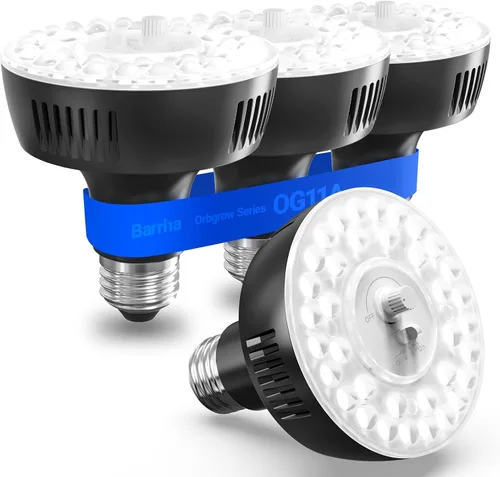Miniatura 12 de Barrina Orbgrow OG11A - Bombillas de cultivo para plantas de interior, atenuación y sincronización integradas, 4000K 11W (equivalente a 100 W)