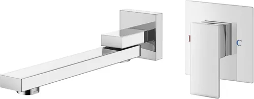Miniatura 11 de Aolemi Grifo de baño de montaje en pared, grifo de bañera de una sola manija con boquilla giratoria, válvula áspera de latón incluida, níquel Níquel