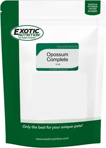 Miniatura 9 de Exotic Nutrition Opossum Complete 4 LB Dieta nutricional saludable en pellets Alimento para zarigüeyas de cola corta y Virginia