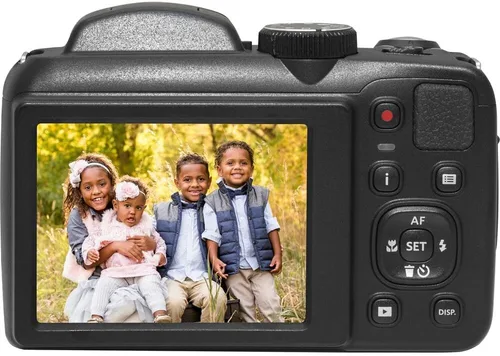 Miniatura 4 de Kodak PIXPRO AZ255 - Cámara digital (negro), zoom óptico de 25X, 16MP, video de 1080p, tarjeta SD de 64 GB, baterías AA extra recargables, cargador