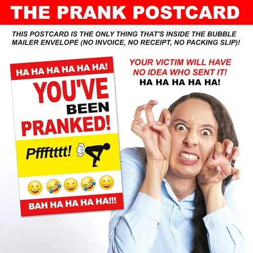 Miniatura 3 de Mailman Postal Worker Mail Man Divertido Embarazante Correo de broma anónimo enviado a sus amigos y familiares! ¡Divertida mordaza! ¡Risas
