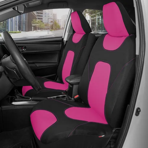 Miniatura 3 de Motor Trend AquaShield - Fundas impermeables para asiento delantero, fundas de asiento rosa para automóviles – Funda de neopreno para asientos