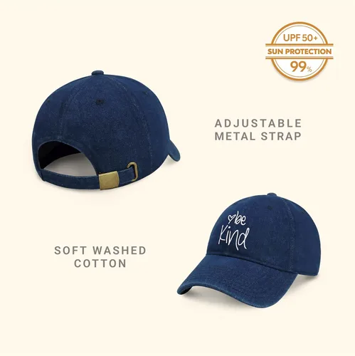 Miniatura 2 de CHOK.LIDS Be Kind Trendy - Gorra de béisbol para mujer, unisex, de algodón, estilo polo, divertida, de temporada, para viajes al aire libre
