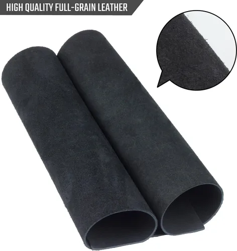 Miniatura 2 de Toprank Hojas de Cuero Genuino para Manualidades 6''X12'' Precortadas de Cuero de Grano Completo Cuero para Herramientas (1.6mm) Piezas de Cuero
