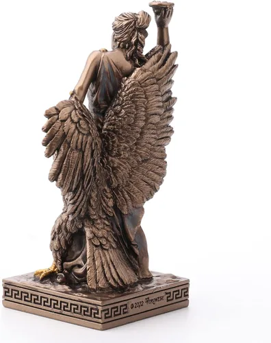 Miniatura 4 de Veronese Design Hebe - Figura de resina de la diosa griega de la juventud pintada a mano con acabado de bronce