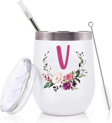 Miniatura 22 de PFL Regalos de Boda para Dama de Honor de la Novia - Regalos de Despedida de Soltera - Amigas de la Novia y Hermanas - Taza de Café de Vino de 12 oz