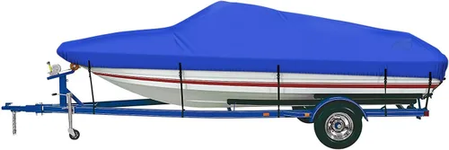 Miniatura 16 de iCOVER - Funda para lancha remolcable, resistente, impermeable, lona, grado marino, apta para lanchas de pesca y esquí, V-Hull, de 14-16 pies