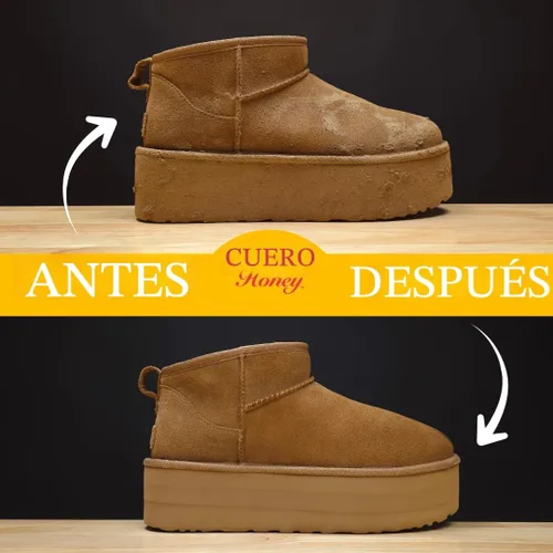 Miniatura 3 de Kit de Cuidado de Gamuza y Nubuck Leather Honey: Limpiador, Protector, Cepillo y Borrador de Gamuza: Limpia, Protege y Restaura Zapatos, Botas