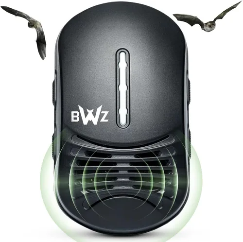 Repelente ultrasónico directo de bates BWZ600 - Con control de frecuencia Bat-ZoneZonic™ para repeler con precisión los murciélagos (negro