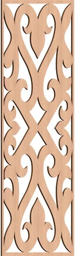 Miniatura 138 de Keene Paneles de pared decorativos de madera con calado, 9 3/8 pulgadas de ancho x 24 3/8 pulgadas de alto x 1/4 de alto, roble rojo rojo (Red Oak)