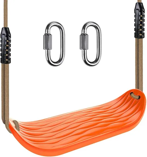 Miniatura 11 de BeneLabel Paquete de 2 Asientos de Columpio de Servicio Pesado de Capacidad de 500 Libras con Tabla de Asiento Más Ancha y Cuerda Ajustable
