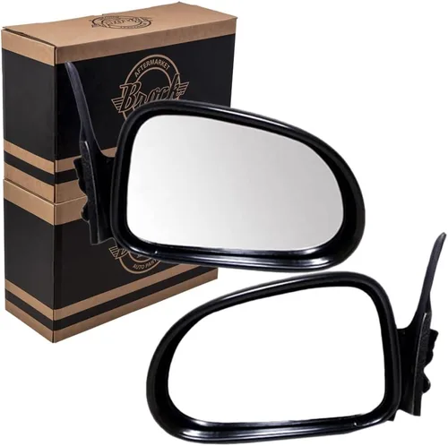 Espejo retrovisor lateral manual para conductor y pasajero, repuesto texturizado para Dodge SUV Pickup Truck 55154847AD 55154846AB