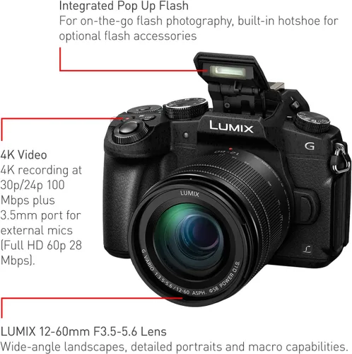 Miniatura 16 de Cámara Panasonic Lumix DMC-G85KBODY de lentes intercambiables, sin espejo, 4K, cuerpo solamente, 16 megapíxeles, negro