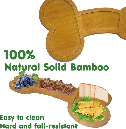 Miniatura 2 de Juego de tablas de queso de bambú, plato de carne y queso, bandeja de bambú para servir, regalos únicos de inauguración de la casa, día del padre