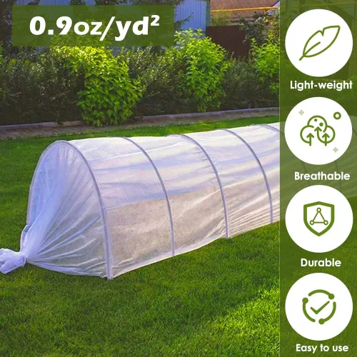 Miniatura 3 de Cubierta de Protección contra Heladas para Plantas, Manta de Jardín de Invierno de Tela Anti-Heladas de 5x60 pies, Cubierta Flotante de Hilera