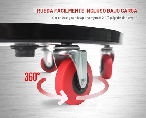 Miniatura 5 de MaxWorks 80771 Asiento neumático de rodillo/rastrillo con altura ajustable - Capacidad de 300 libras