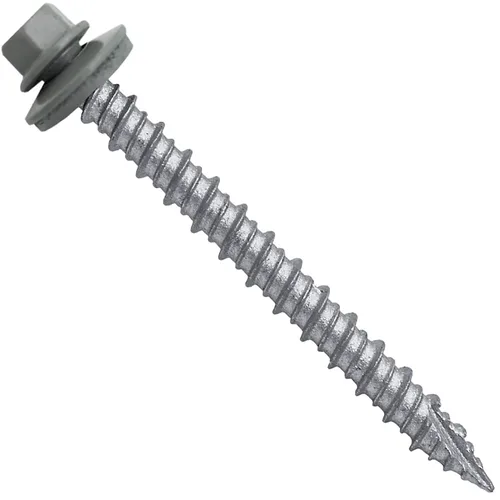 Miniatura 28 de Brite - Tornillos para techos de metal blanco (10 x 2 unidades), cabezal de arandela hexagonal, arranque automático/roscado, arandela EPDM, 3 x 250