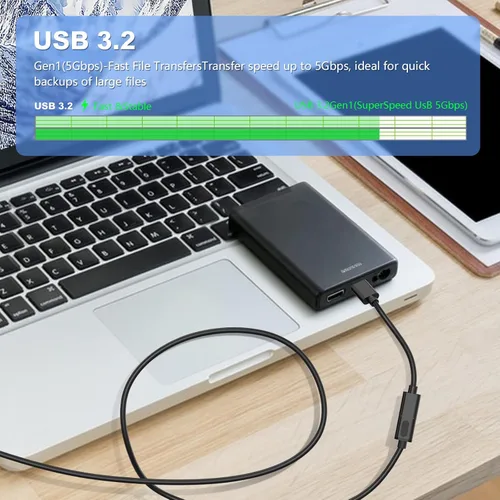 Miniatura 7 de Cable de extensión USB de 1 pie, repetidor USB 3.0 USB macho a hembra con amplificador de señal, cable activo para impresoras, teclados, consola