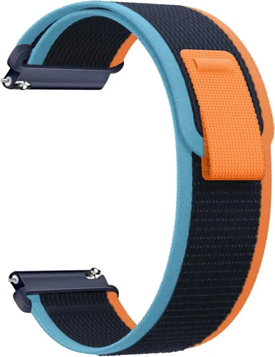 Miniatura 22 de Correa de nylon compatible con Samsung Galaxy Watch 7/FE/6/5 Pro 4 3/Watch 4 6 Classic/Active/Gear S2 S3 Frontier, correa de bucle deportivo de 20
