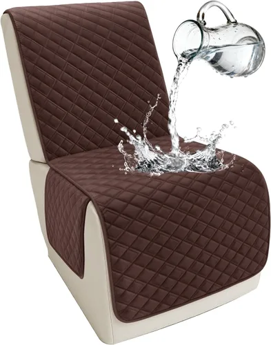 Miniatura 60 de Arfntevss Fundas para sofá seccional reclinable para sofá seccional en forma de L, funda antideslizante lavable para sofá reclinable con forma de L