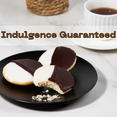 Miniatura 4 de Galletas en blanco y negro Galletas de estilo NY en blanco y negro Pasteles de bocadillos Naturales, frescas y deliciosas Kosher Snack