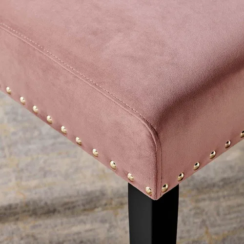 Miniatura 8 de Modway Parcel Performance - Juego de 2 sillas auxiliares de terciopelo para comedor, color rosa polvoriento Rosa (Dusty Rose)