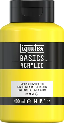 Miniatura 72 de Liquitex BASICS Pintura Acrílica, Botella de 400ml (13.5 oz), Blanco Titanio Titanio Blanco