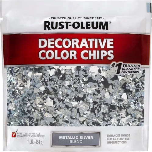 Miniatura 8 de Rust-Oleum 312449-6PK Chips de color decorativos epoxyShield de mezcla gris glaciar, 1 libra, (paquete de 6)