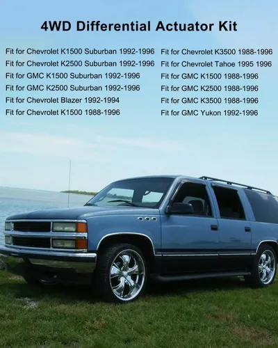 Miniatura 2 de Actuador 4WD compatible con Chevrolet Blazer Tahoe K1500 K2500 Suburban K3500 Yukon 1988-1996 Reemplazo 600-490 26060073 88959465