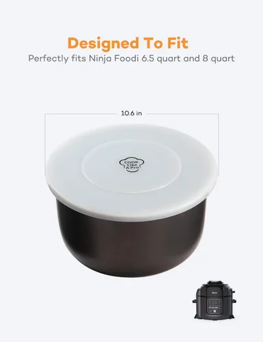Miniatura 6 de Goldlion Tapa de silicona para cubierta interior de olla, accesorios compatibles con olla a presión Ninja Foodi y freidora de aire, 5 cuartos