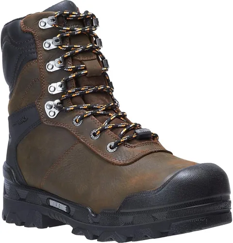 Miniatura 3 de Wolverine Warrior, hombre, marrón, punta comp, EH, Mt, WP, bota de 8 pulgadas, Marrón