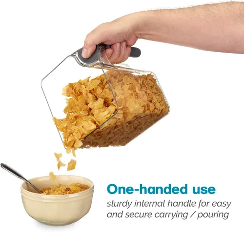 Miniatura 5 de Polder Handle-It - Recipiente de almacenamiento de grado alimenticio, sin BPA, apilable, mango seguro para verter fácilmente con una sola mano
