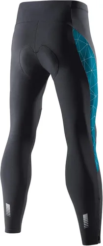 Miniatura 13 de Santic Mallas de ciclismo para hombre, pantalones acolchados, leggings de ciclo, pantalones de bicicleta reflectantes, para invierno, cálido, a