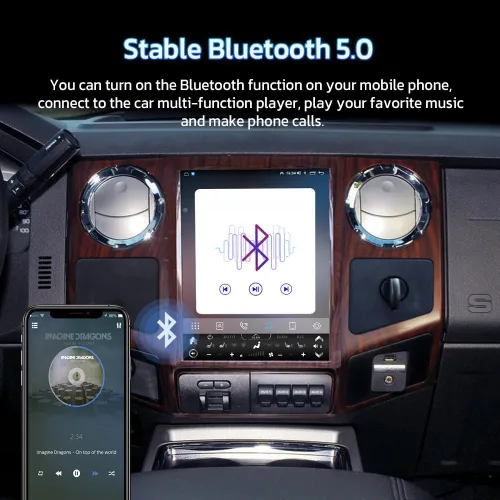 Miniatura 5 de aoonav Unidad principal Android de 12.1 pulgadas para Ford F250 F350 2008 2009 2010 Radio estéreo de coche navegación GPS Carplay reproductor