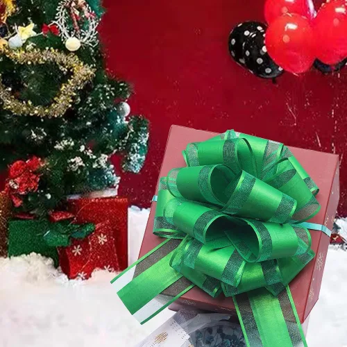 Miniatura 3 de HSXJJ 6 Piezas Lazos de Regalo Grandes, Lazos Tirables para Envolver Regalos, 6 pulgadas, Cesta y Decoración de Boda, Lazos de Envoltura de Regalos