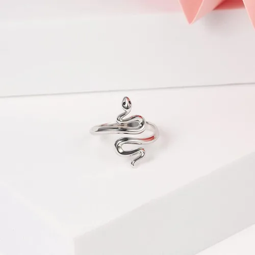 Miniatura 9 de Anillo de serpiente de plata de ley 925 para mujer, ya sean amantes de las serpientes o no, vale la pena tener joyas de moda personalizadas