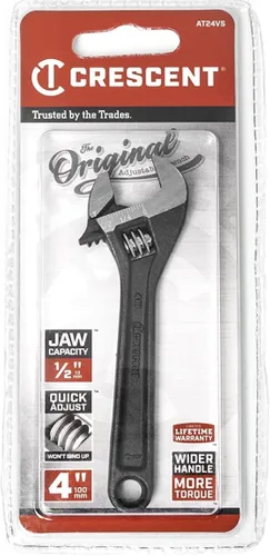 Miniatura 3 de Crescent Llave ajustable de 4" con acabado de óxido negro - Presentada en tarjeta - AT24VS