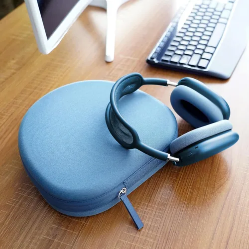 Miniatura 7 de Funda de viaje Sleep Mode para AirPods Max, funda rígida de transporte GEVO para auriculares Apple AirPods Max, bolsa de almacenamiento portátil Azul