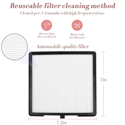Miniatura 9 de CoFashion - Colector de polvo de uñas para uñas acrílicas, máquina de vacío, 80W, aspiradora eléctrica ajustable, filtro de uñas para manicura