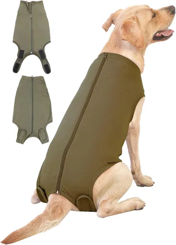 Traje de recuperación de cirugía para perros – Después de la esterilización, heridas abdominales después de la recuperación quirúrgica, antilamida,