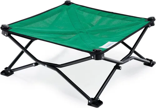 Coolaroo On-The-Go - Cama elevada para perros plegable y portátil con tela transpirable y resistente a la humedad, bolsa de transporte incluida,