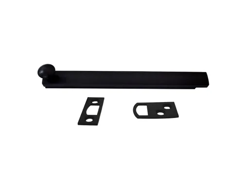 Miniatura 7 de QCAA Perno de superficie oculta de latón macizo resistente, 4 pulgadas, negro mate, paquete de 1, fabricado en Taiwán Níquel Satinado
