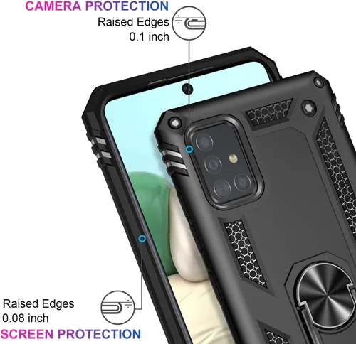 Miniatura 3 de LUMARKE Funda para Galaxy A51 4G con Protector de Pantalla, Pasa Prueba de Caída de 16 pies de Grado Militar, Cubierta Protectora para Teléfono