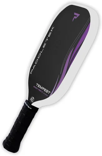 Paddletek Tempest Wave PRO-C - Paletas de pickleball aprobadas por USAPA con núcleo de panal de polímero - Fibra de carbono unidireccional PT-700 -